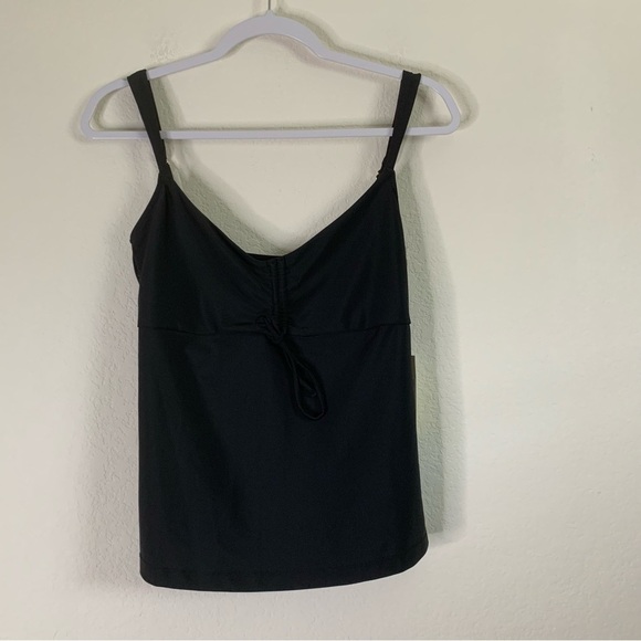 Summersalt Womens black cinch Tankini top swim 8 NEW - Picture 2 of 10